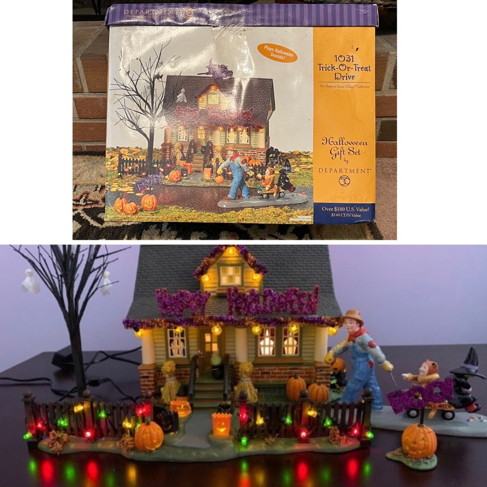 SOLD!!! Dept 56 Halloween "1031 Trick or Treat Drive" Retired - Picture 1 of 17